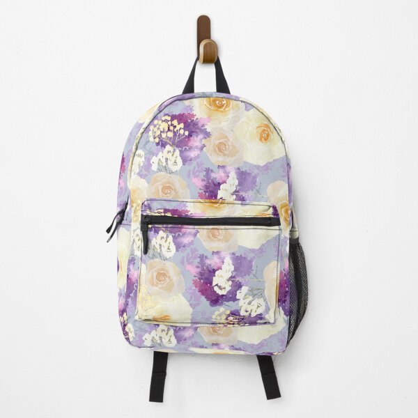 Item preview, Purple and Yellow Floral Pattern Flowers designed and sold by Jaana Day.
