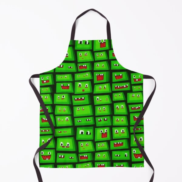 Item preview, Pixelated Green Faces Pattern designed and sold by LyssasMindArt.