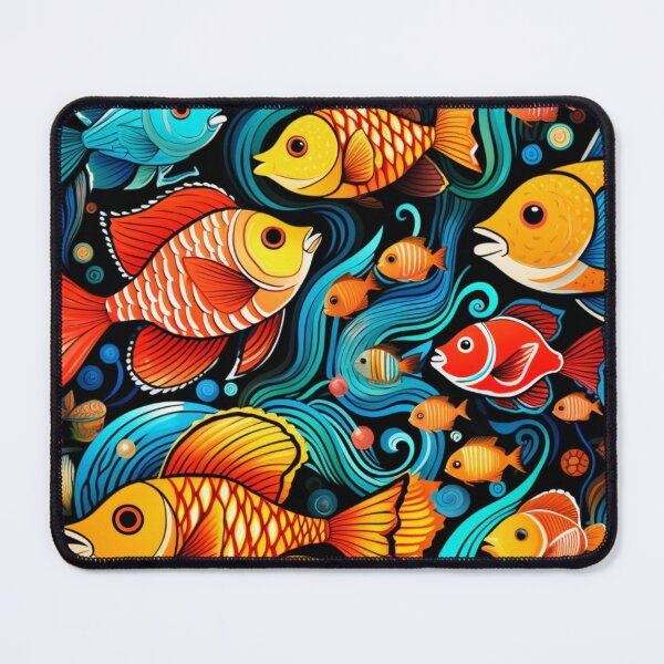 Item preview, Colorful Group of Fish designed and sold by Myra365Art.