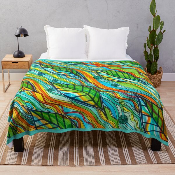 Item preview, Leaves and Spirals on a Stream designed and sold by artofkathleen.