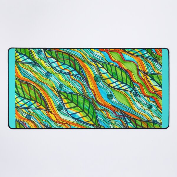 Item preview, Leaves and Spirals on a Stream designed and sold by artofkathleen.