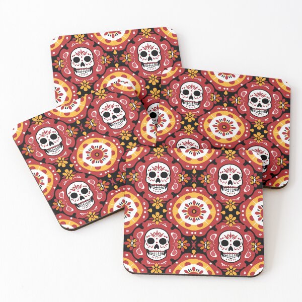 Item preview, Mexican Day of the dead skulls 1 Calaveras Dia De Los Muertos Pattern designed and sold by LD ART.