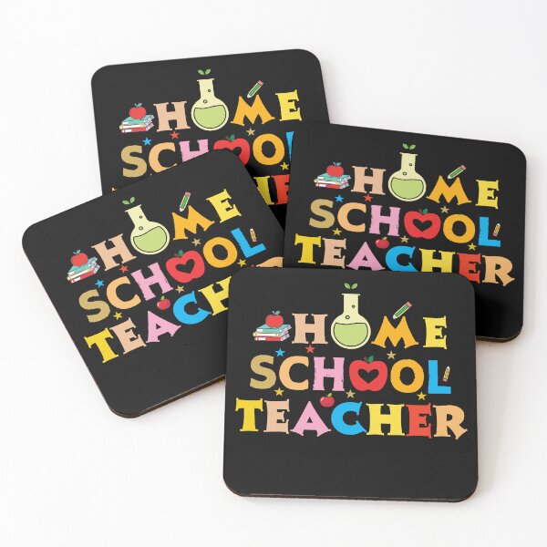 Item preview, Home School Teacher Retro Colorful Typographic Design designed and sold by Raise2Shine.