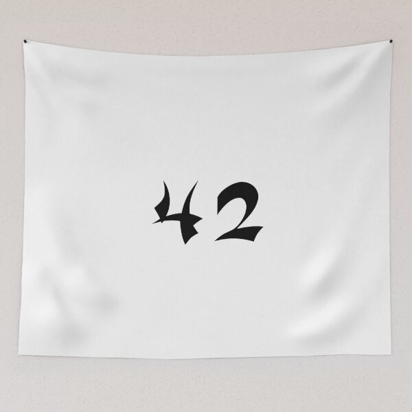 Item preview, 42, forty-two, black, shangai designed and sold by Numbers-Art.