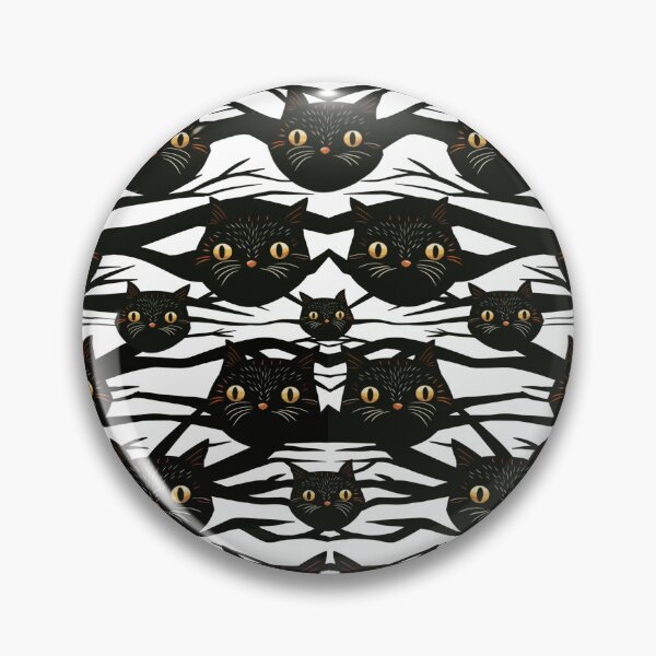 Item preview, Black cats on branches designed and sold by Artlizzard.