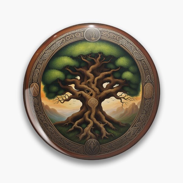 Aperçu de l'œuvre Arbre du monde viking Arbre de vie nordique créée et vendue par Glimmersmith.