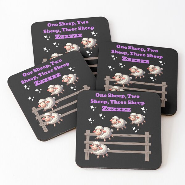 Item preview, Funny Counting Sheep Jumping Over A Fence, ZZzzz designed and sold by AlienOccupation.