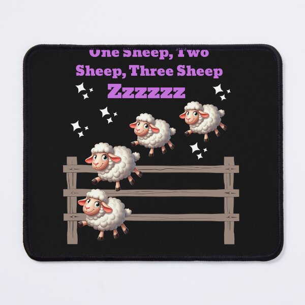 Item preview, Funny Counting Sheep Jumping Over A Fence, ZZzzz designed and sold by AlienOccupation.