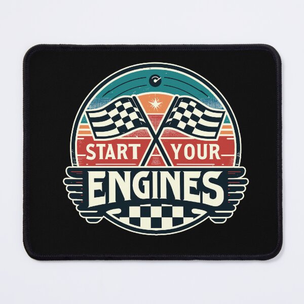 Item preview, Start Your Engines Funny Saying Raceday Race Car designed and sold by Dressed For Duty.