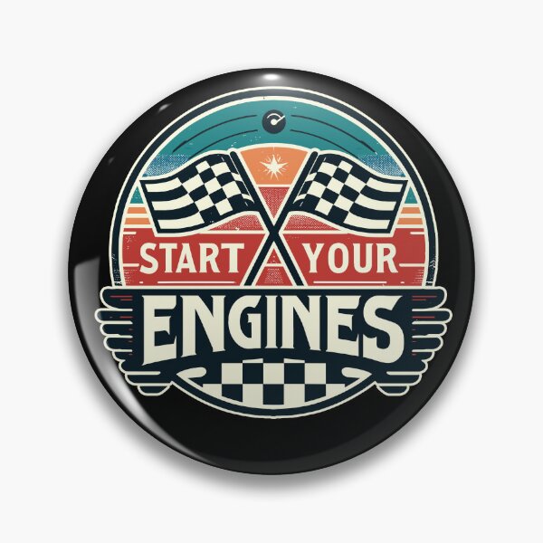 Item preview, Start Your Engines Funny Saying Raceday Race Car designed and sold by Dressed For  Duty.