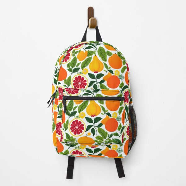 Item preview, Vibrant Citrus, Pears, and Leaves Pattern designed and sold by LyssasMindArt.