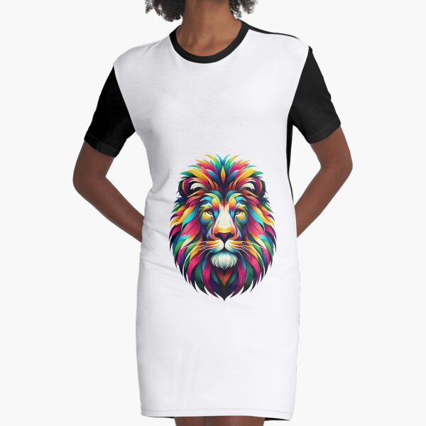 Item preview, Colorful lion face designed and sold by ModederZukunft.
