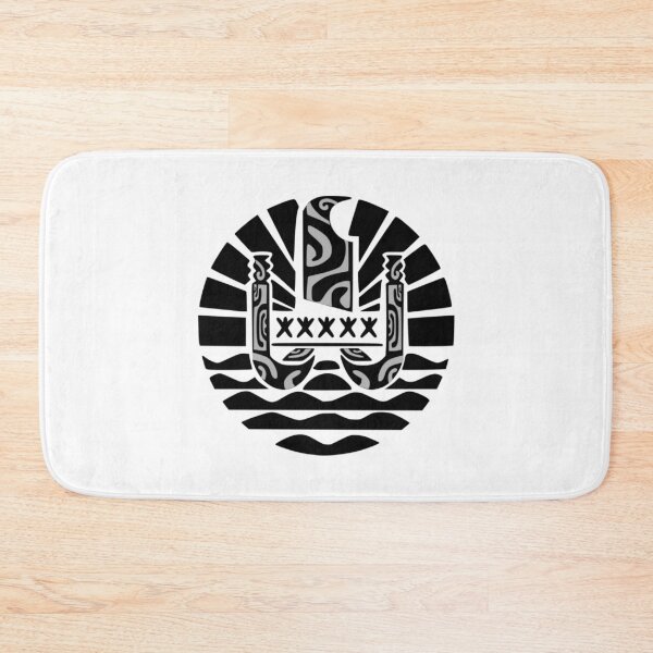 Item preview, Flag of French Polynesia (black) designed and sold by Nesian-Tahiti.