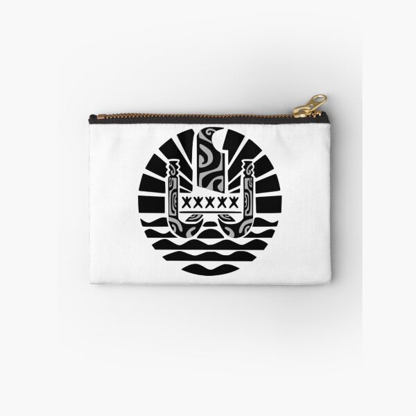 Item preview, Flag of French Polynesia (black) designed and sold by Nesian-Tahiti.
