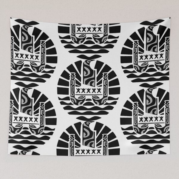 Item preview, Flag of French Polynesia (black) designed and sold by Nesian-Tahiti.