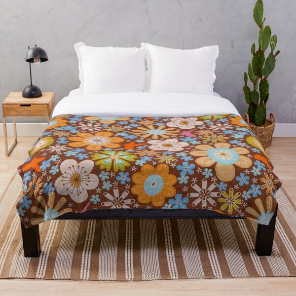 Item preview, 1970's Groovy Colorful Flower Pattern   designed and sold by LMStudioDesigns.