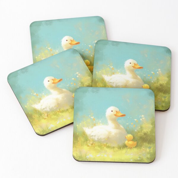 Item preview, Vintage Art Mother Duck and Baby Duck designed and sold by Christian Weiss.