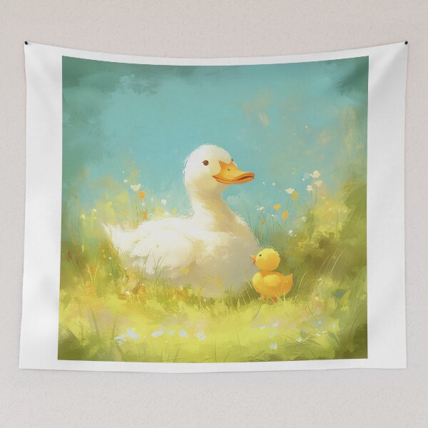 Item preview, Vintage Art Mother Duck and Baby Duck designed and sold by Christian Weiss.
