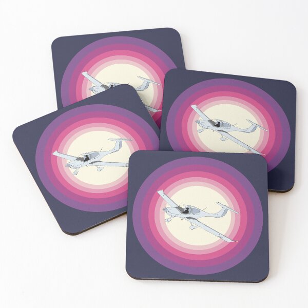Item preview, Diamond DA40 Sunrise Retro Aviation Design designed and sold by skye-studio.