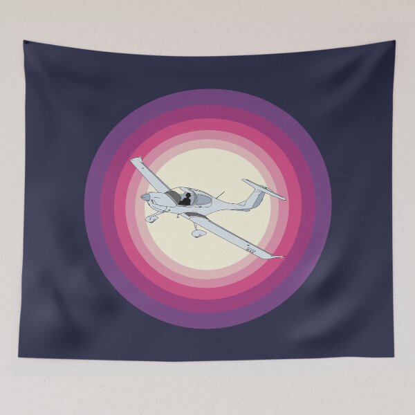 Item preview, Diamond DA40 Sunrise Retro Aviation Design designed and sold by skye-studio.