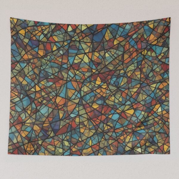 Item preview, Abstract Colorful Stained Glass Pattern designed and sold by calibrit.