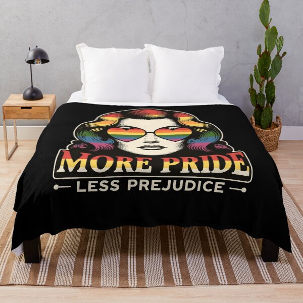 Item preview, More Pride Less Prejudice LGBT Month Gay Pride Month designed and sold by Dressed For  Duty.