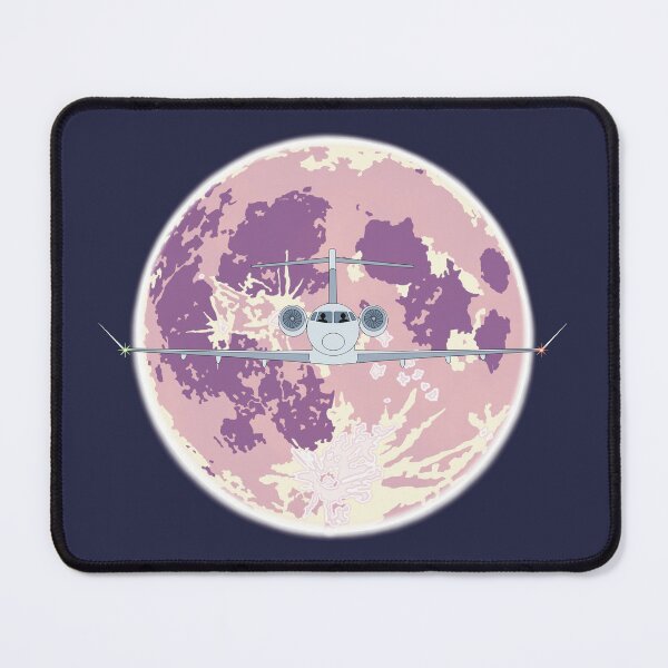 Item preview, Bombardier Challenger 350 Jet Purple Moon Night Flight Design designed and sold by skye-studio.