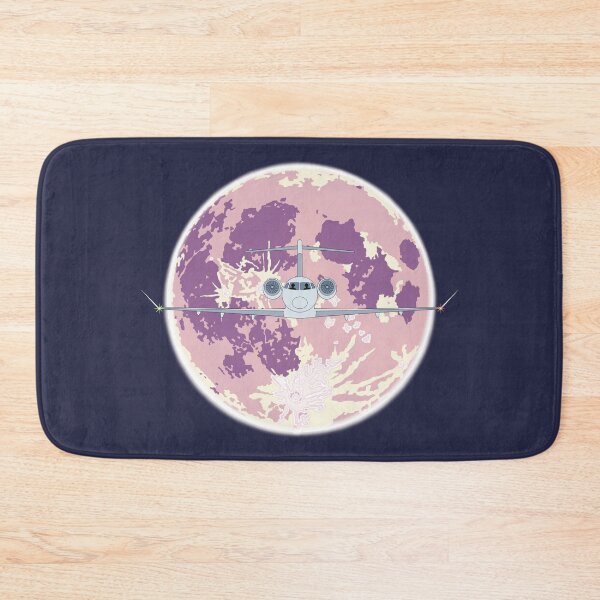 Item preview, Bombardier Challenger 350 Jet Purple Moon Night Flight Design designed and sold by skye-studio.