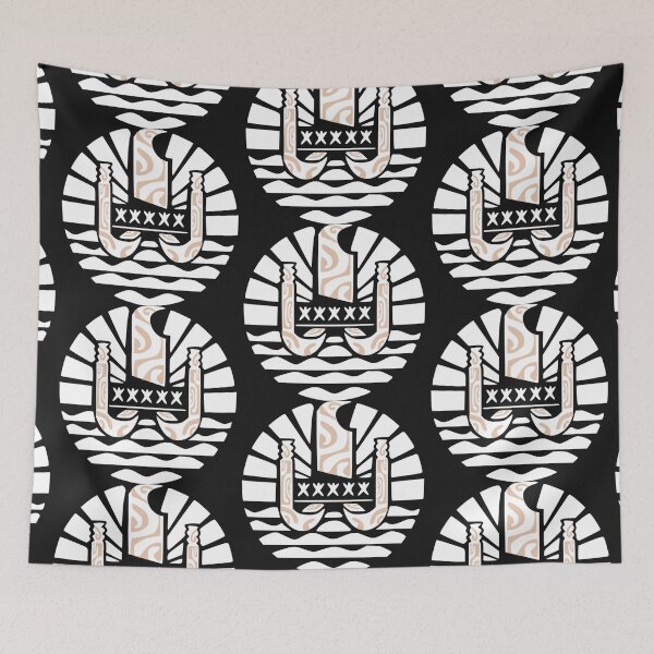 Item preview, Flag of French Polynesia (white) designed and sold by Nesian-Tahiti.