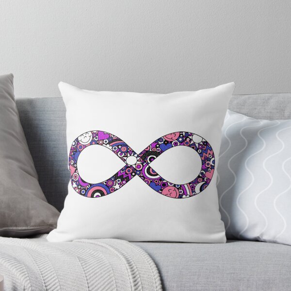 Item preview, Infinity Neurodiverse Doodle Genderfluid Pride Flag designed and sold by JoyfulJen.