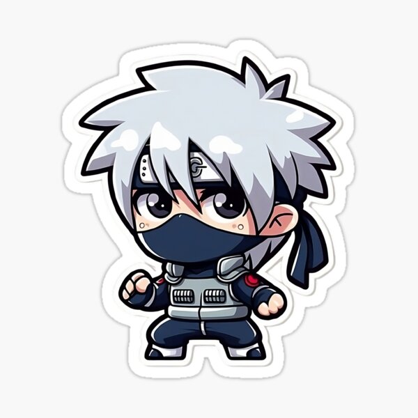 Artikel-Vorschau von Chibi Kakashi, designt und verkauft von StickersNPeels.