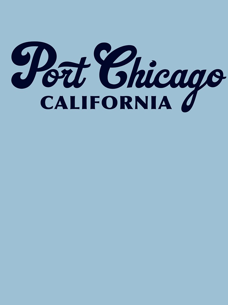 Thumbnail 3 of 3, Fitted T-Shirt, Port Chicago California (Navy) designed and sold by PortChicago.