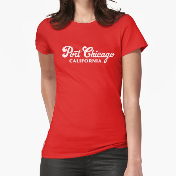 Port Chicago California (White) Fitted T-Shirt