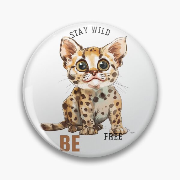 Item preview, Stay wild be free. Big cat. Cute wild leopard cub designed and sold by Anastasiia Yurevych.