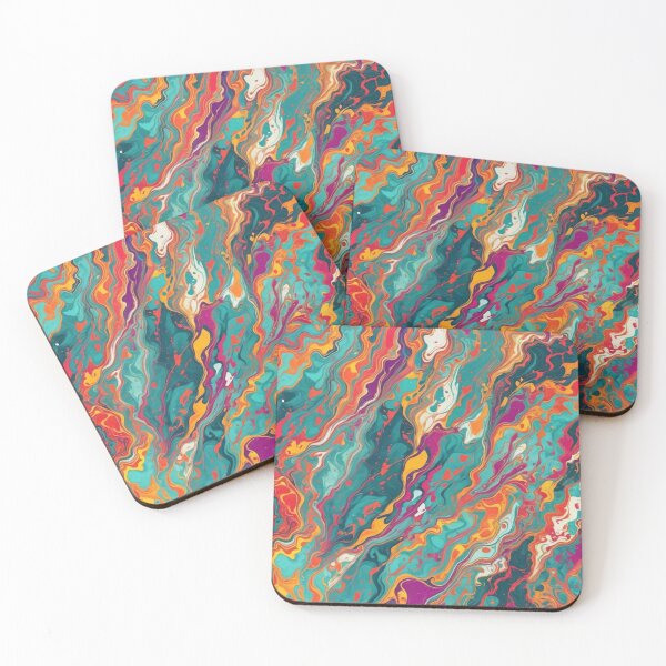 Item preview, Abstract Colorful Marbleized Pattern designed and sold by calibrit.