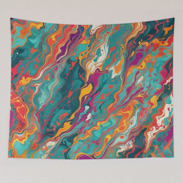 Item preview, Abstract Colorful Marbleized Pattern designed and sold by calibrit.