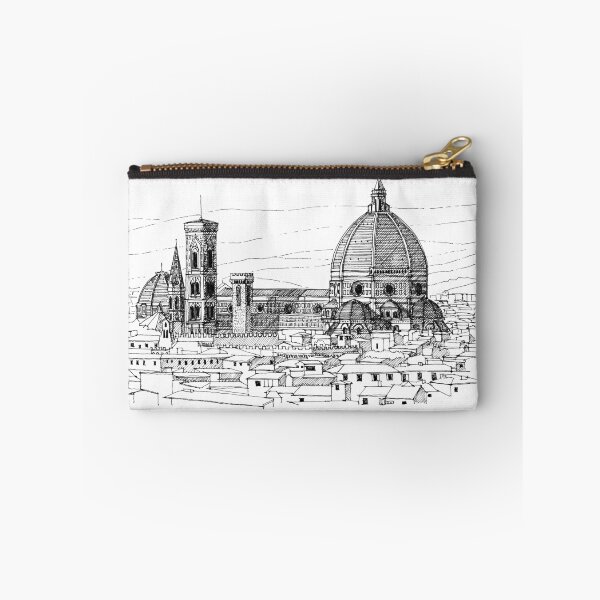 Item preview, Santa Maria del Fiore Firenze Florence hand drawing architecture black and white monochrome architectural drawing designed and sold by junyangcaidraw.