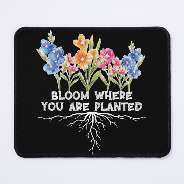 Item preview, Bloom where you are planted - watercolor flowers designed and sold by EvergreenWhimsy.