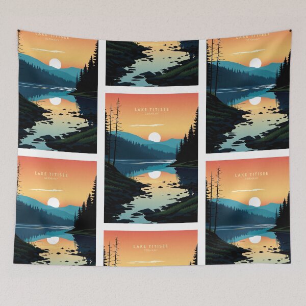 Item preview, Lake Titisee Germany Black Forest Retreat designed and sold by NeuralVibe.