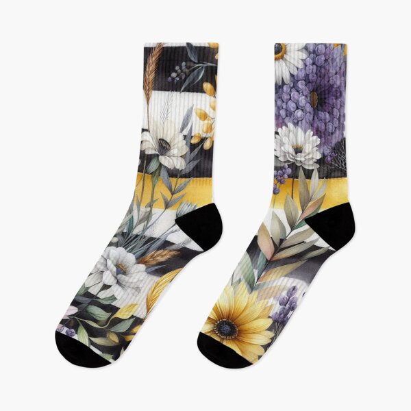 Item preview, Striped Floral Harmony designed and sold by LyssasMindArt.