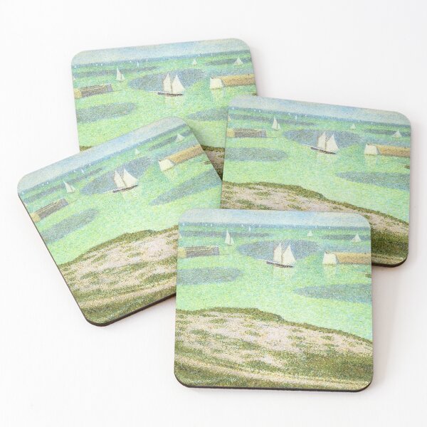 Item preview, Port-en-Bessin Harbor Georges Seurat Art designed and sold by ArtUnova.