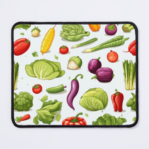 Item preview, Fresh Vegetable seamless pattern designed and sold by CoolCrazyQuirky.