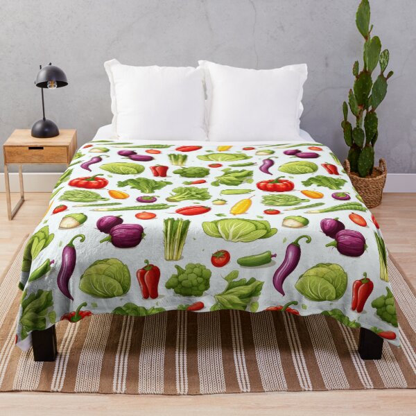 Item preview, Fresh Vegetable seamless pattern designed and sold by CoolCrazyQuirky.