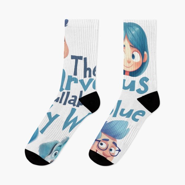 Item preview, The Marvellous Mullabaloos Only Wear Blue Cover Print designed and sold by jamessismanes.