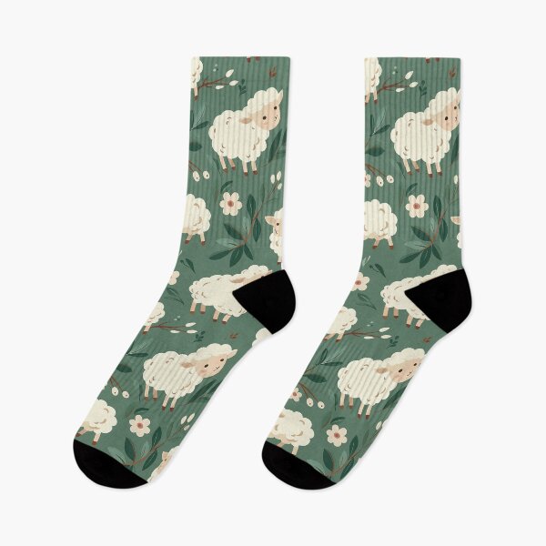 Item preview, Cute sheep seamless pattern designed and sold by CoolCrazyQuirky.