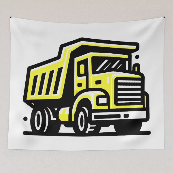 Item preview, Yellow Giant: A Mighty Yellow Dump Truck in Bold Detail designed and sold by SplashTastic.