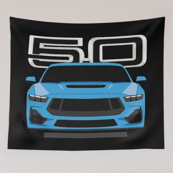 Item preview, 7th gen COYOTE s650 dark horse Mustang GT 5.0L V8 grabber blue designed and sold by cowtownCOWBOY.