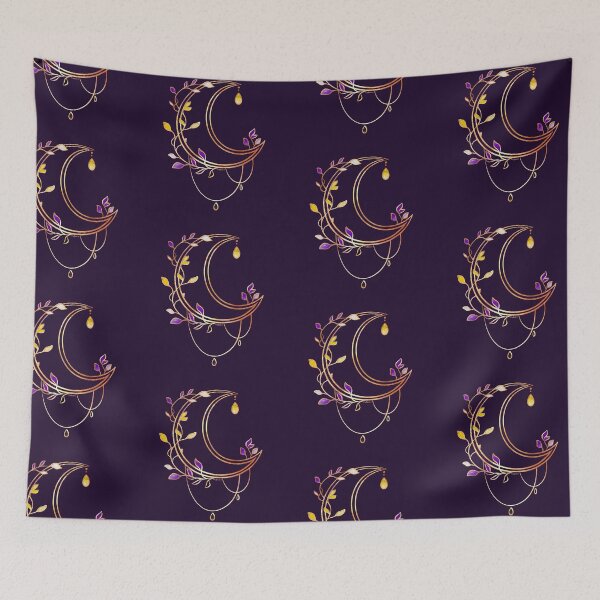 Item preview, Subtle Pride Moon - Non-Binary designed and sold by heysoleilart.