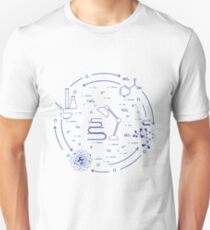 Wissenschaftliche, Bildungselemente. Slim Fit T-Shirt