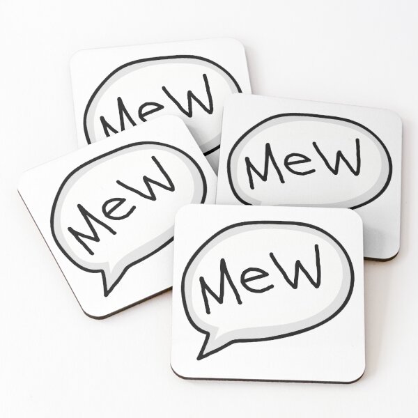 Item preview, Mew text bubble designed and sold by eviltorn.